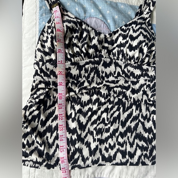 Knix Womens Tankini Swim Suit Top Summer Beach Safari Adjustable Swimwear Medium - Picture 9 of 10